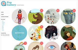 Pop Gallery Tumblr Theme