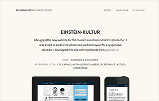 Benjamin Roth. Webdesigner
