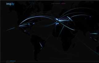img.ly traffic live visualisation