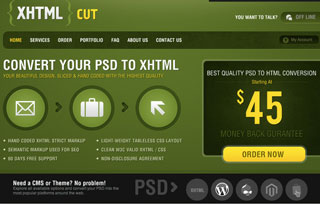 XHTMLCUT - DESIGN TO CODE